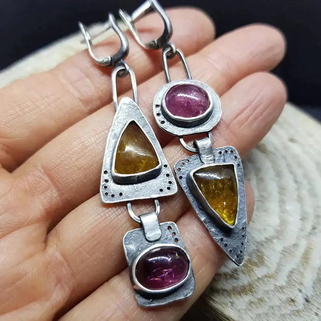 Retro Triangle Earrings
