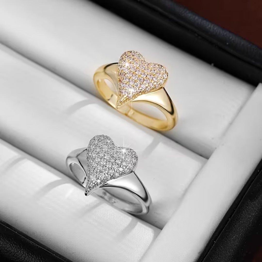 Golden Heart Radiance Ring