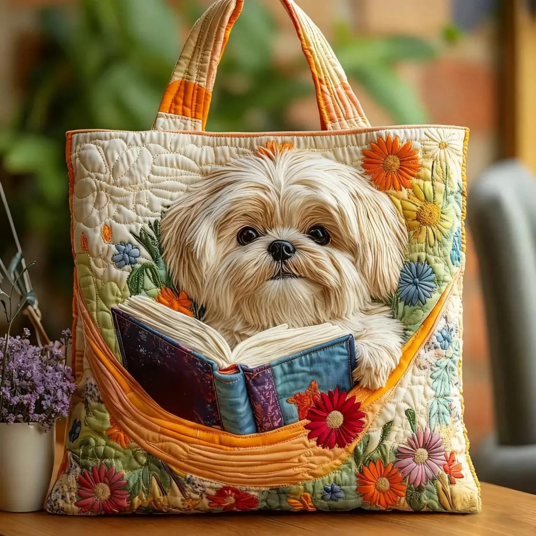 Sasha | Shih Tzu Padded Tote