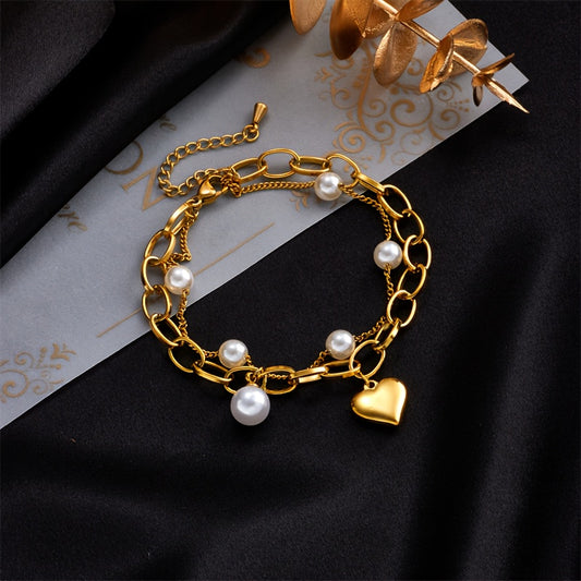 Vintage Pearl Amour Bracelet
