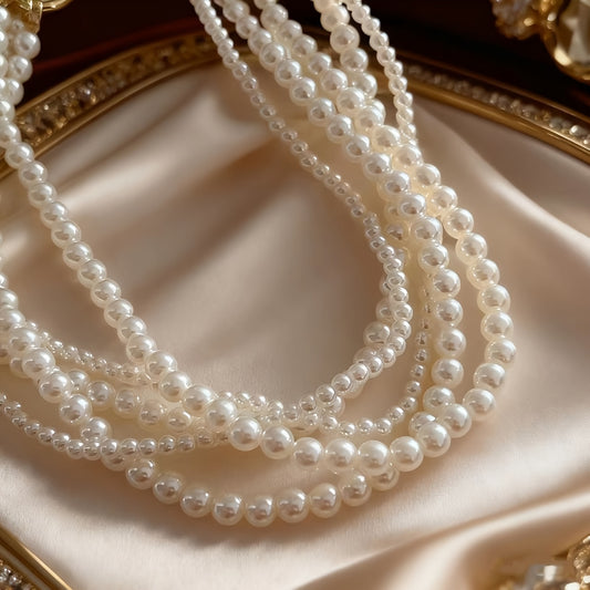 Vintage Pearl Layers Bracelet