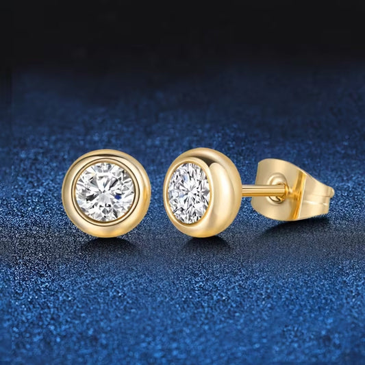 Golden Bezel Studs
