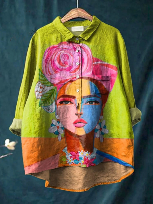 Amber | Bohemian Linen Shirt