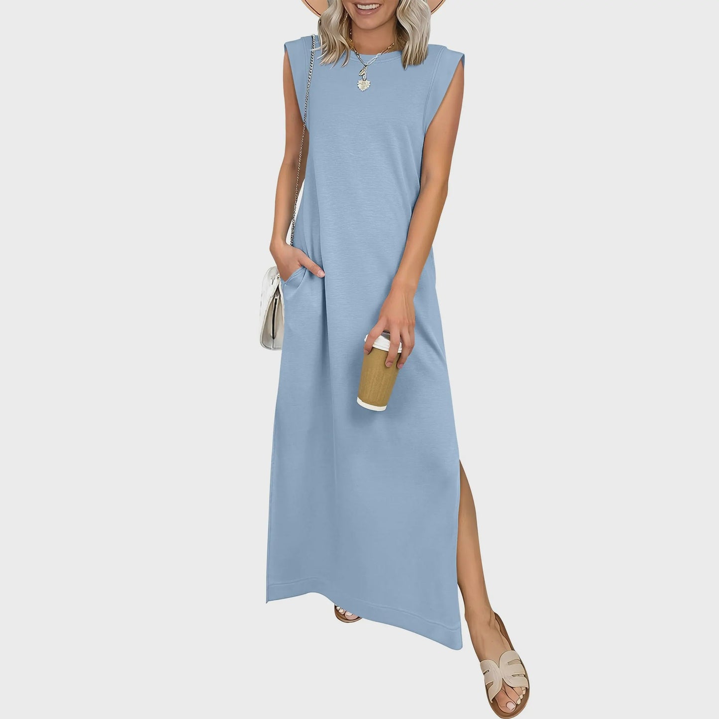 Casual Sleeveless Maxi Dress