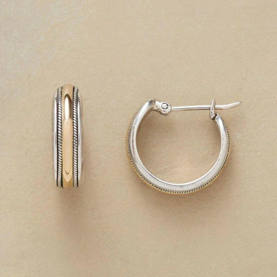 Golden Line Hoops