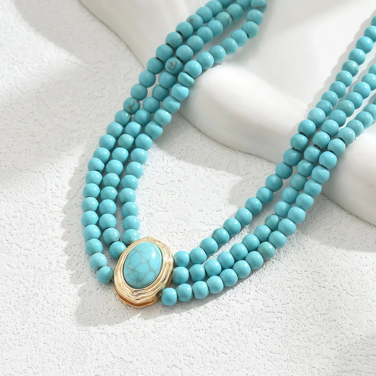 Vintage Turquoise Bead Necklace