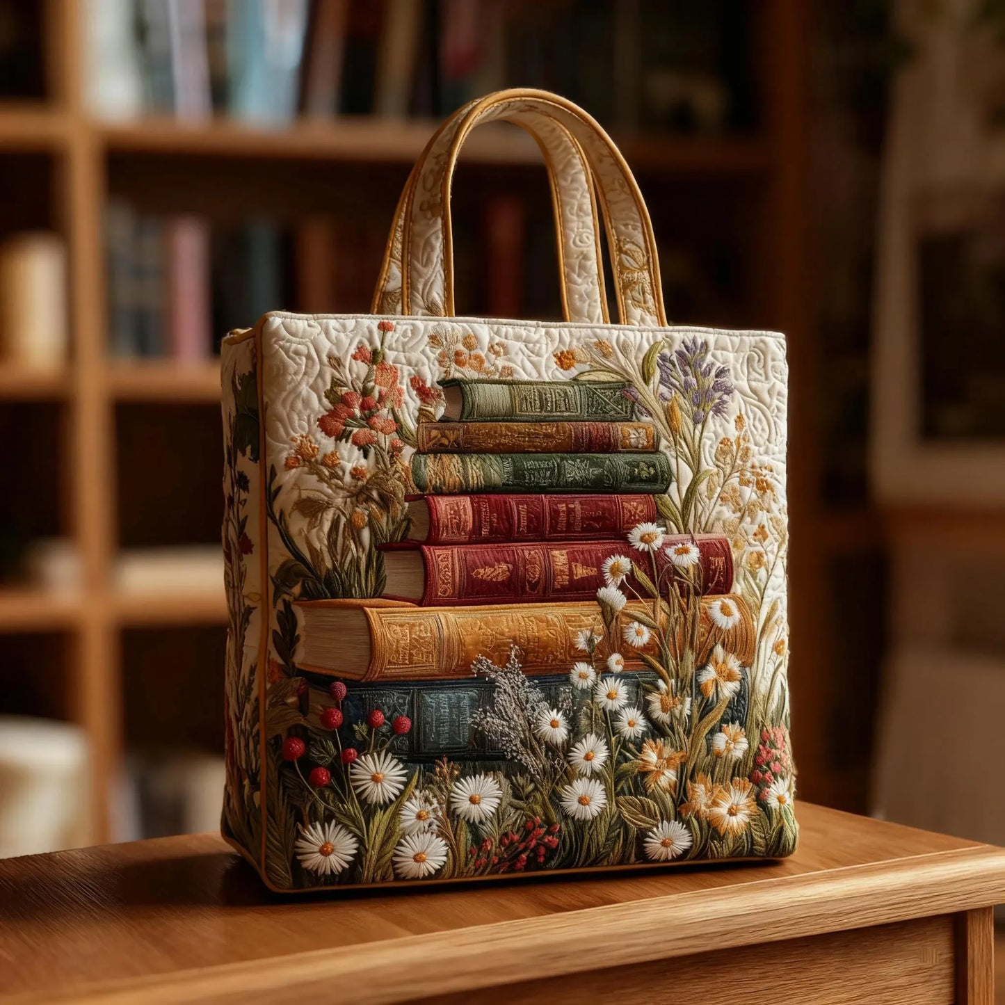 Lilly | Lilac Floral Quilted Tote
