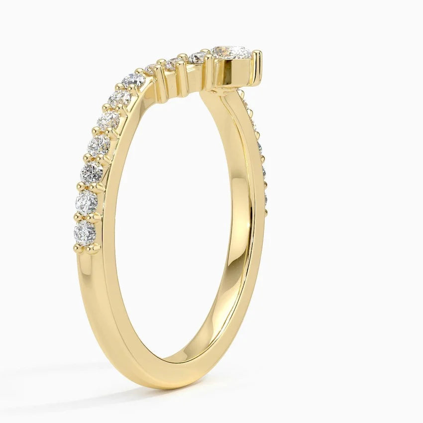 Golden Lunette Ring