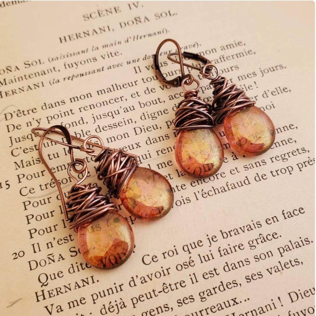 Vintage Firefly Earrings