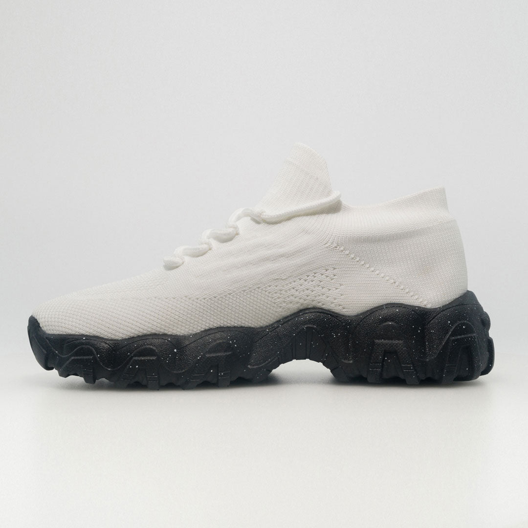 Clara | Orthopedic Comfort Nursing Shoes - White Black