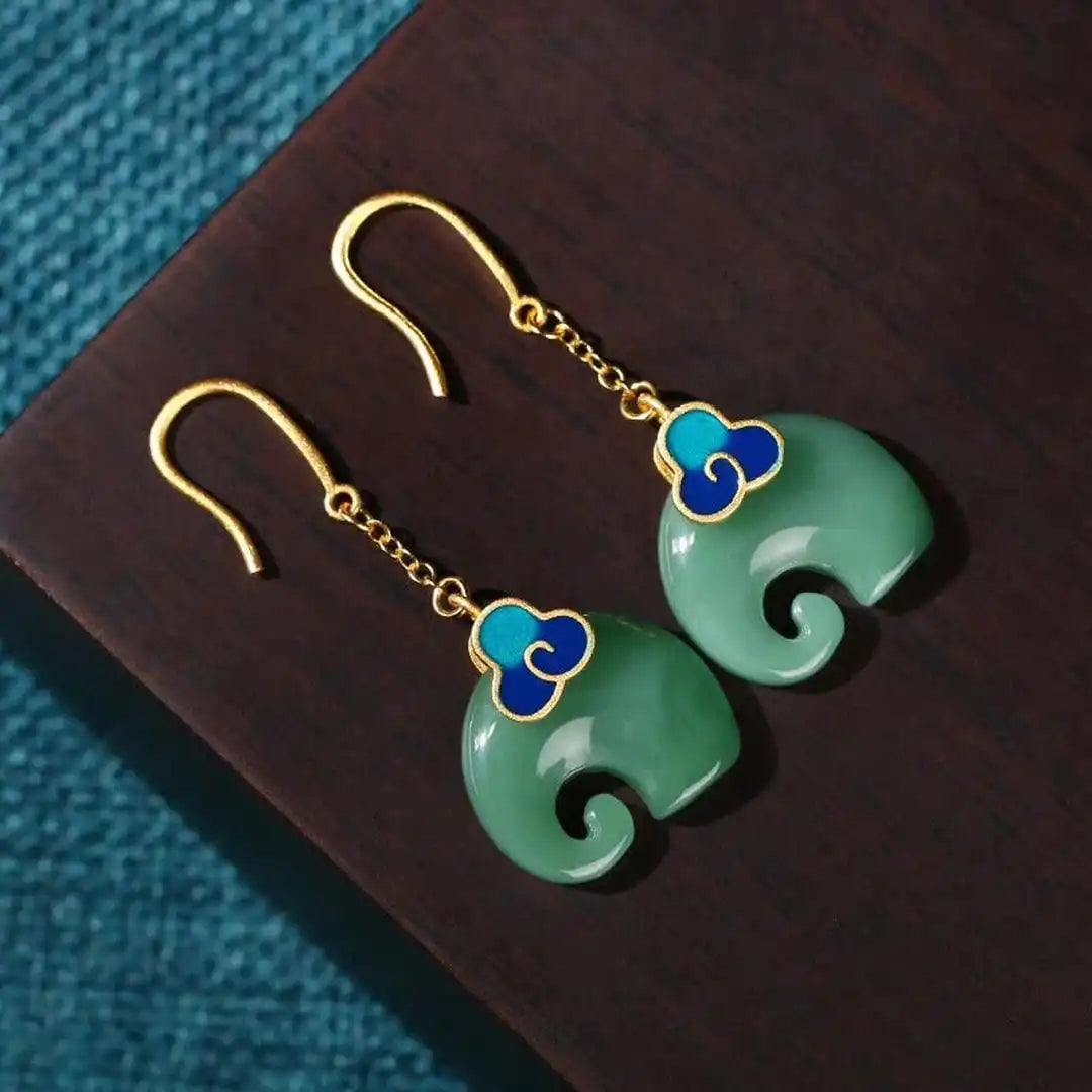 Retro Elephant Earrings
