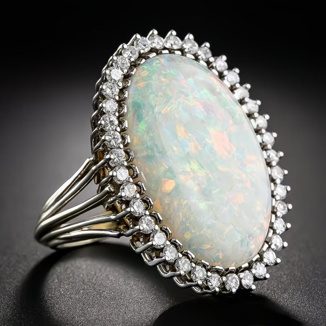 Vintage Opal Glow Ring