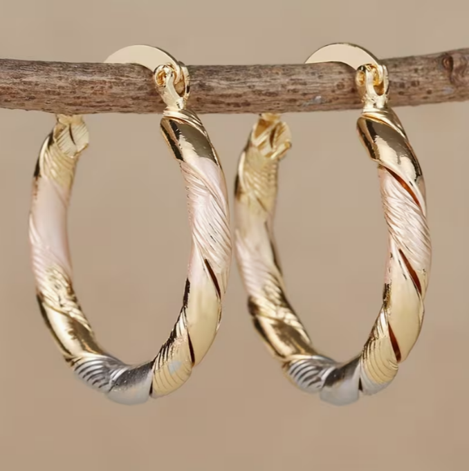 Twisted Hoop Earrings