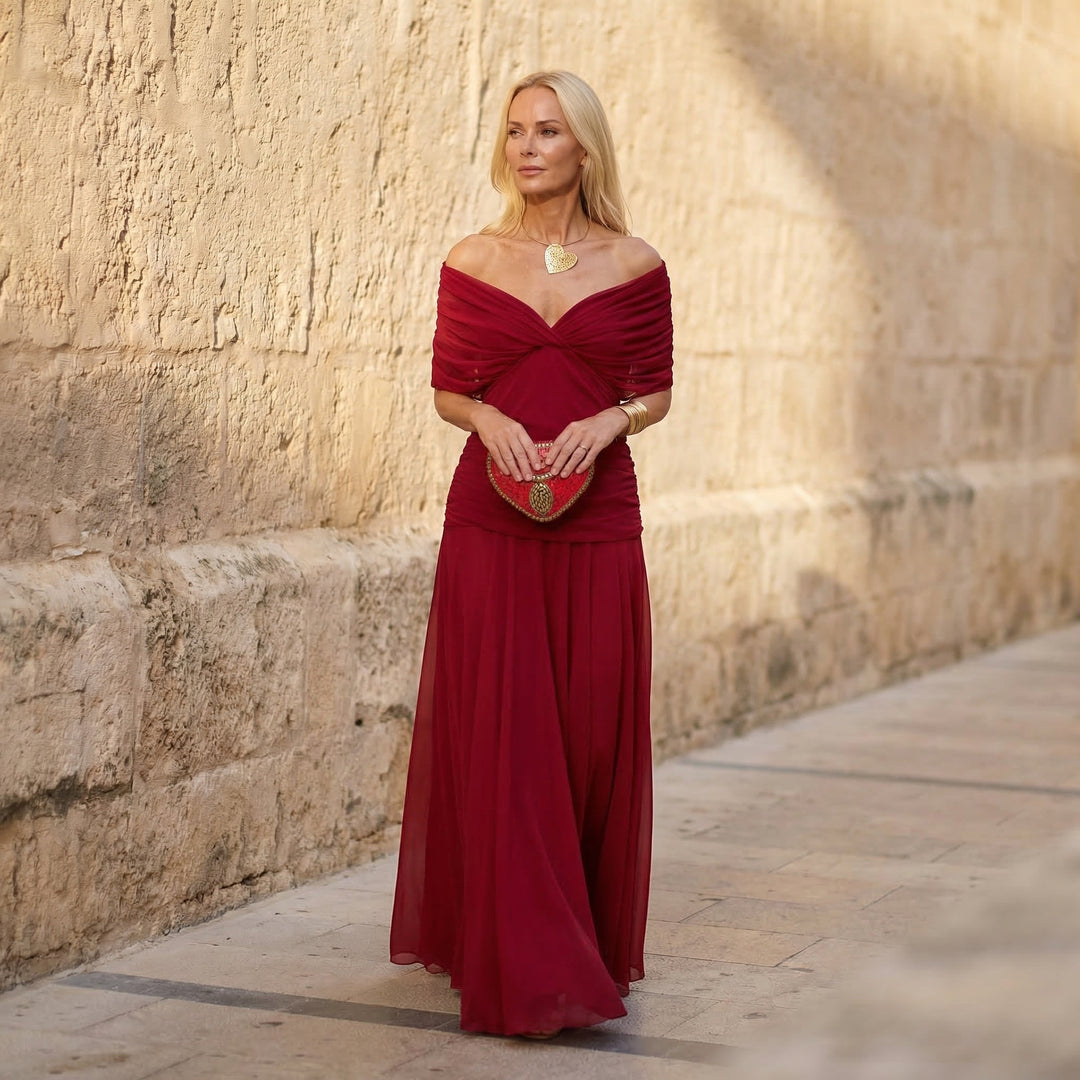 Sienna | Elegant Red Dress