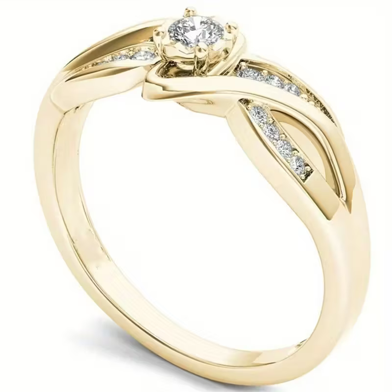 Golden Knot Ring