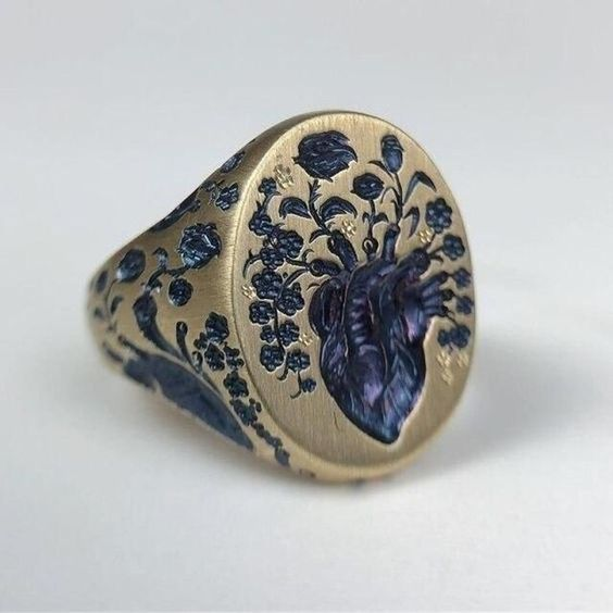 Blue Bloom Ring