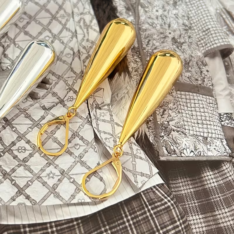 Golden Teardrop Earrings