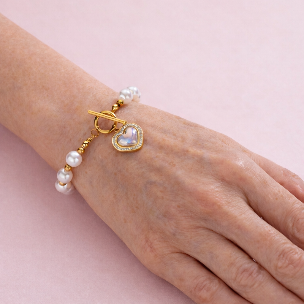 Vintage Pearl Romance Bracelet