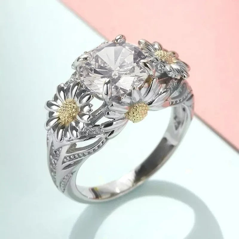 Golden Sunburst Ring