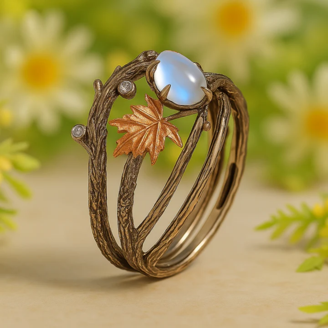 Moonstone Aura Ring