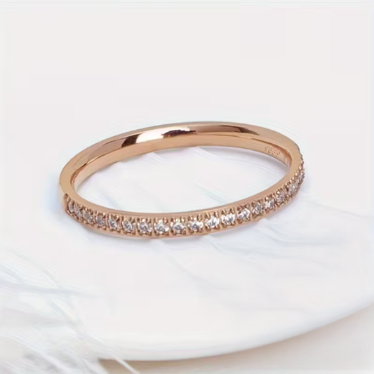 Golden Slim Band Ring