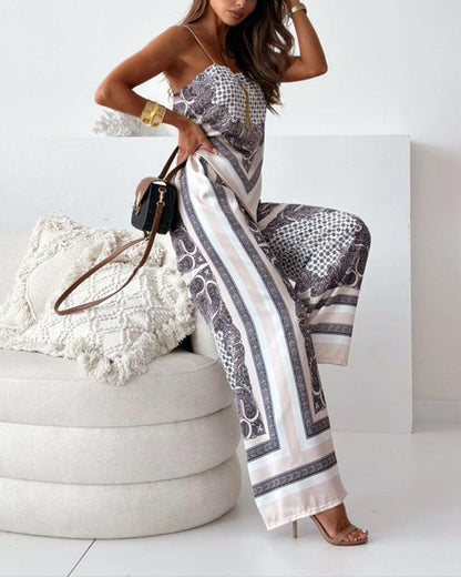 Bailey™ | Vacation Ready Stylish Lace-Up Vest & Pants Two-Piece Set Dress