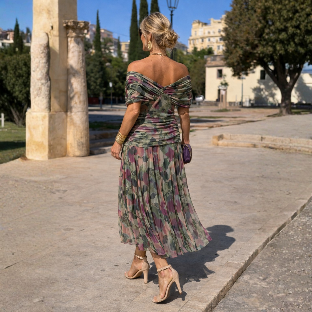 Claudia | Off Shoulder Maxi Dress