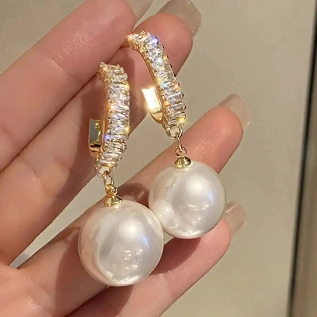 Classic Pearl Spark Earrings
