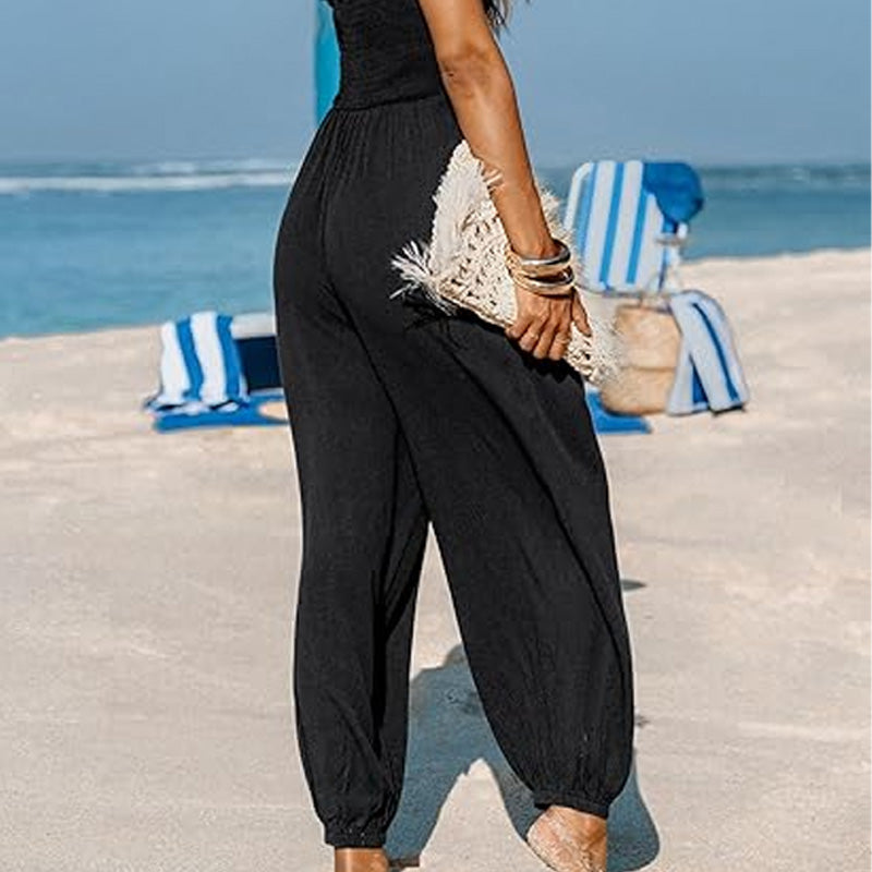 Elodie | V-Neck Backless Jumpsuit