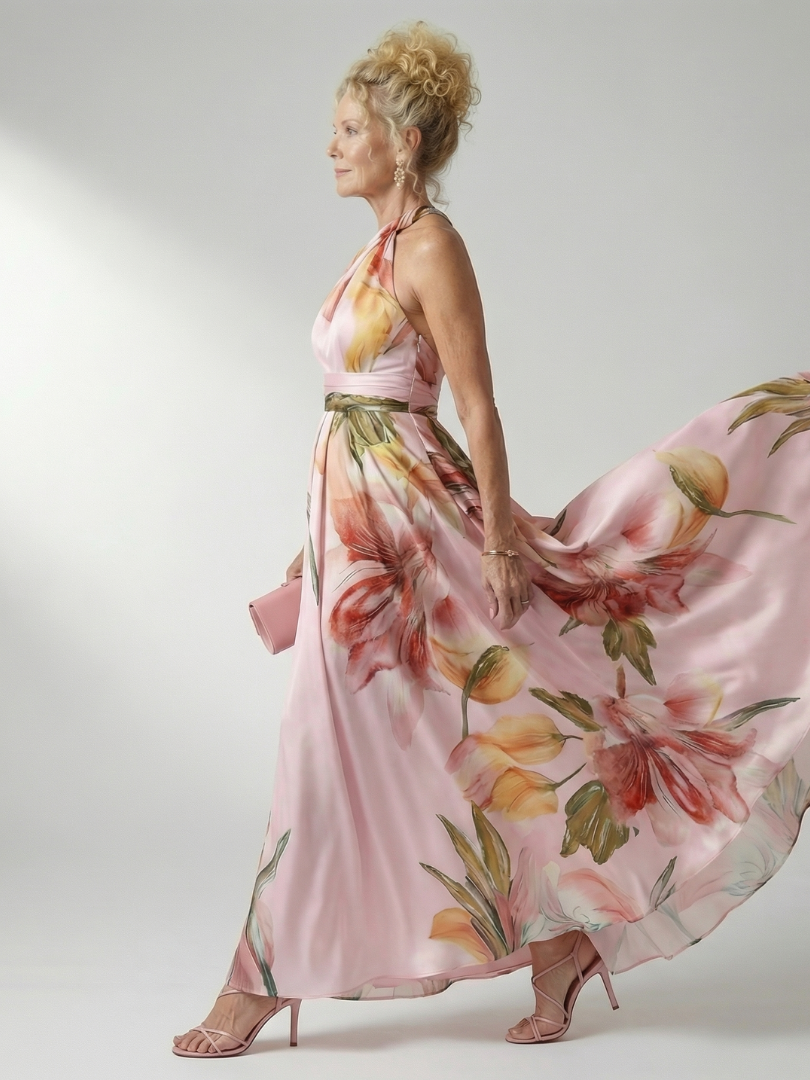 Dafine | Light Floral Maxi Dress