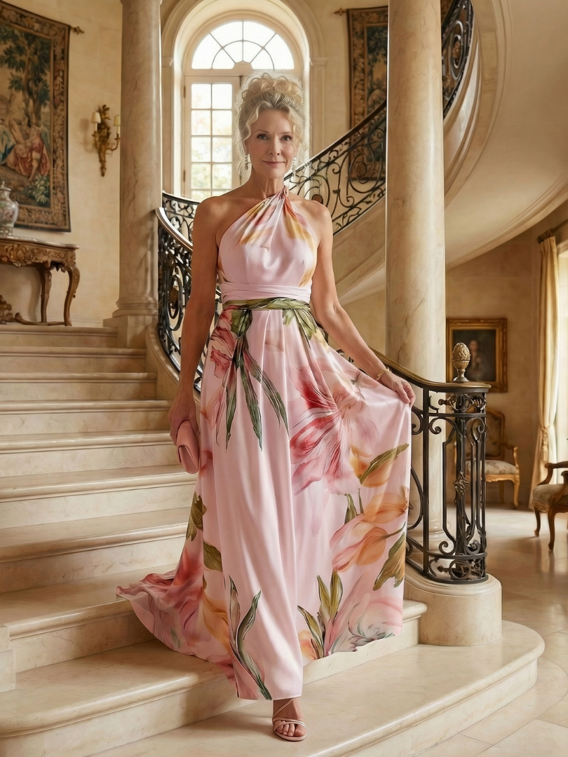 Dafine | Light Floral Maxi Dress