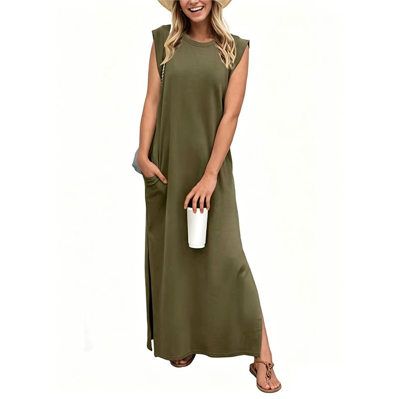 Casual Sleeveless Maxi Dress