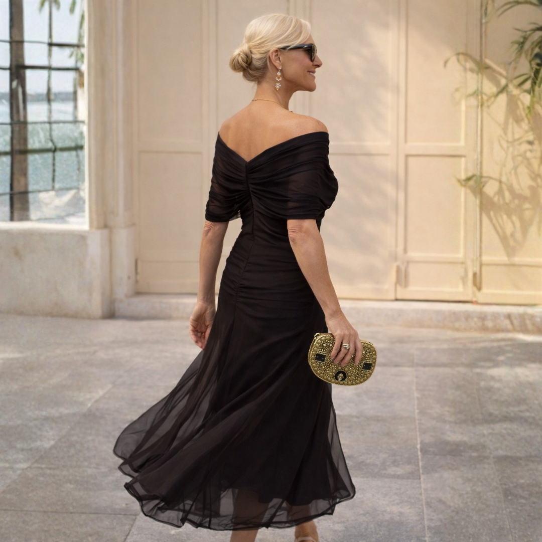Claudia | Off Shoulder Maxi Dress