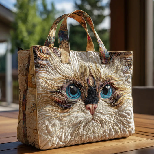 Coco | Colorful Cat Quilted Tote