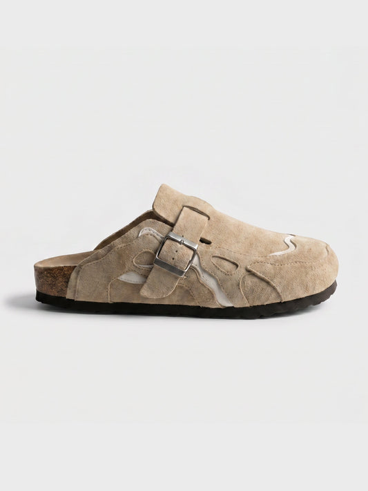 Dune cushioned comfort clogs with contoured footbed