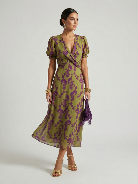 Delilah | Relaxed Floral Midi Dress