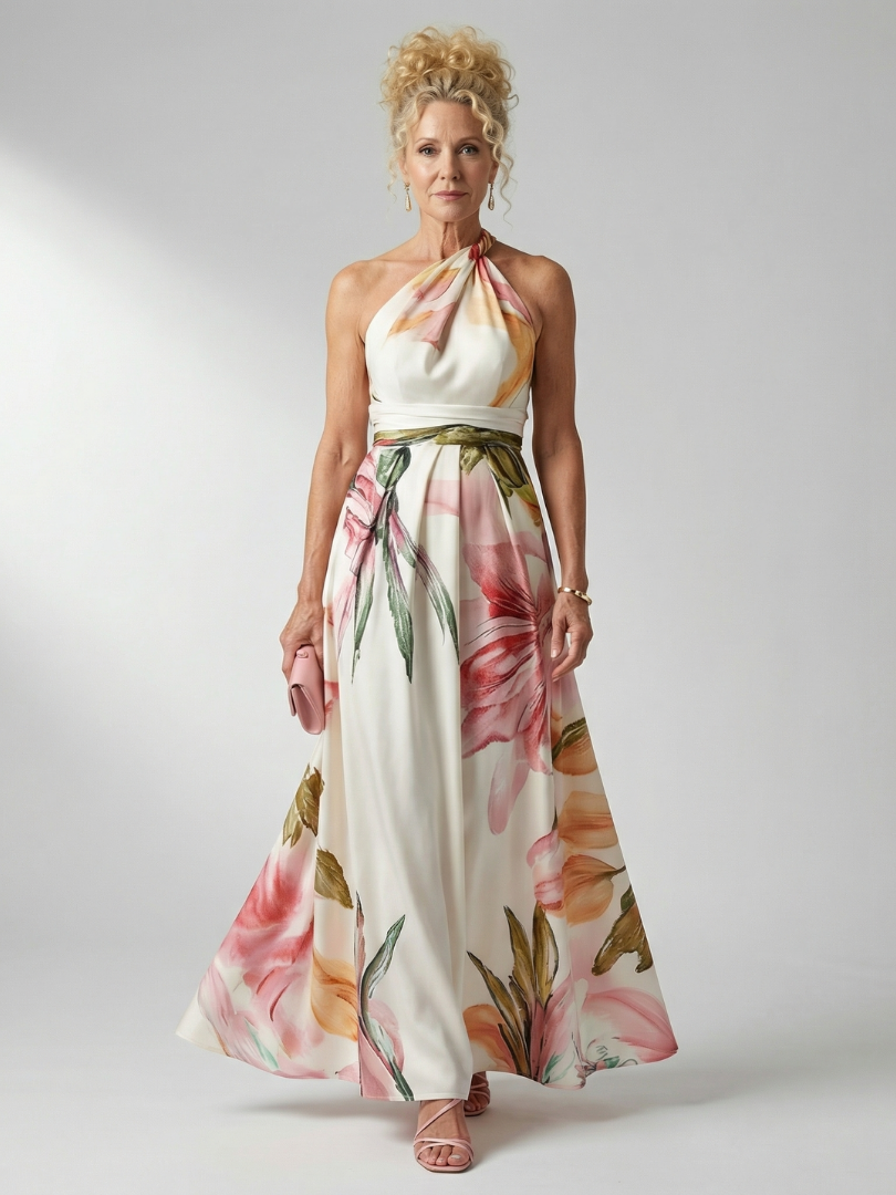 Dafine | Light Floral Maxi Dress