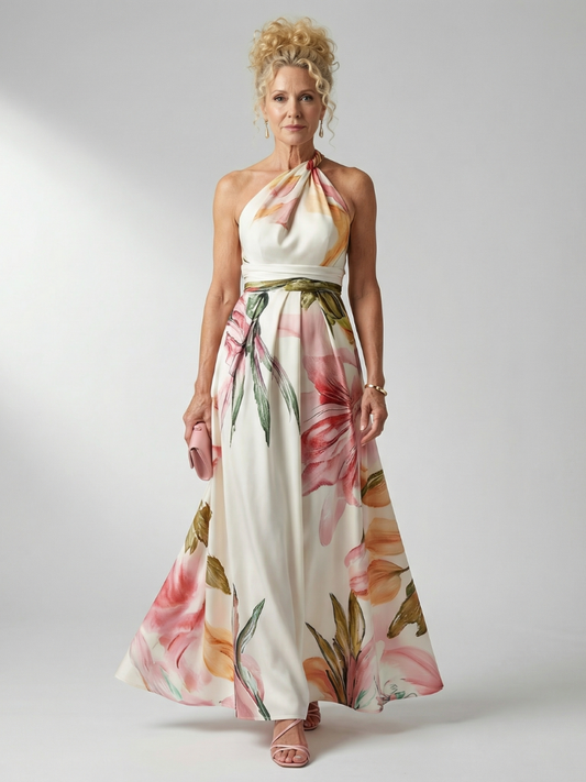 Dafine | Light Floral Maxi Dress