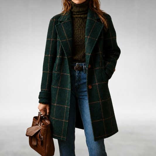 Olivia | Classic Checkered Coat