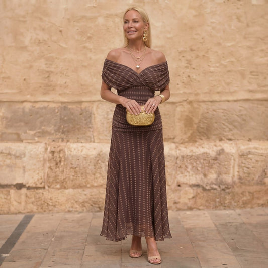 Sylvana | Geometric Flowing Dress