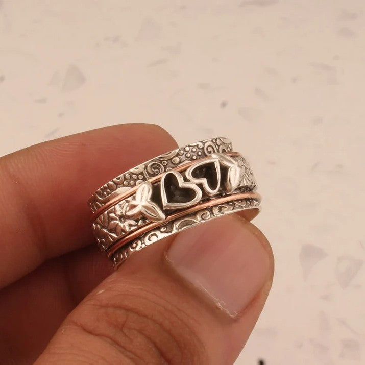 Engraved Heart Ring