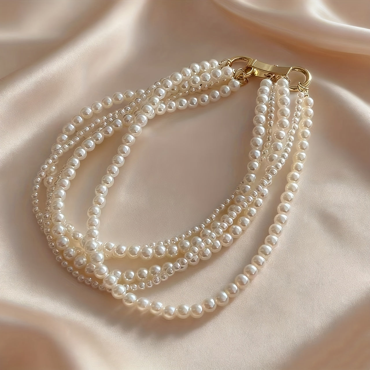 Vintage Pearl Layers Bracelet