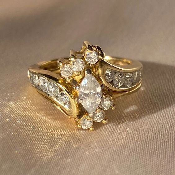 Vintage Inlaid  Ring