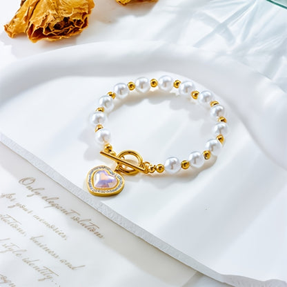 Vintage Pearl Romance Bracelet