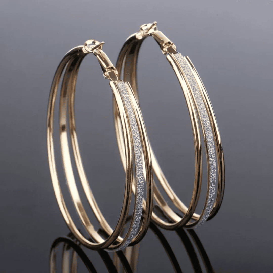 Retro Hoop Earrings
