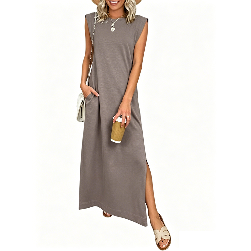 Casual Sleeveless Maxi Dress