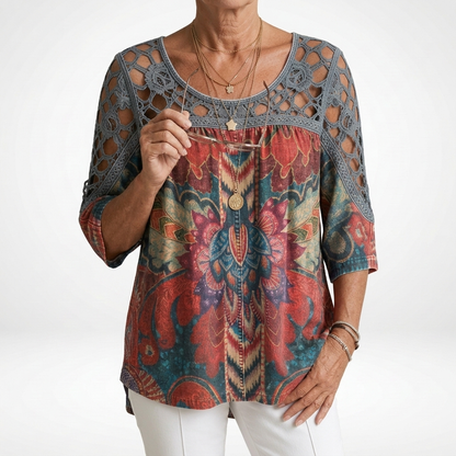 Demi | Colorful Print Blouse