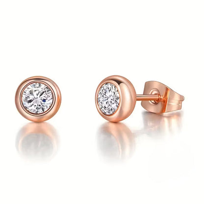 Golden Bezel Studs