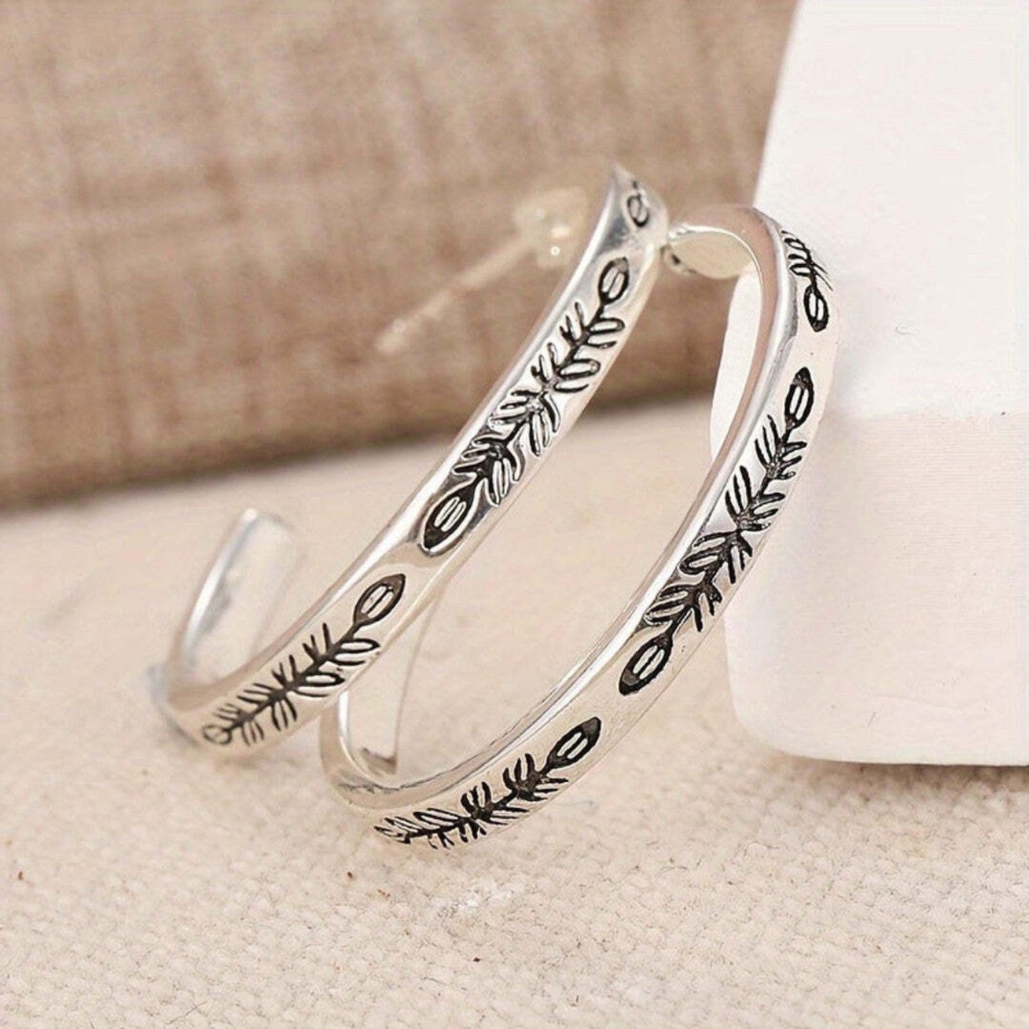Silvery Hoop Earrings