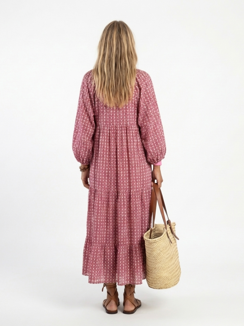 Arlette | Geometric Midi Dress